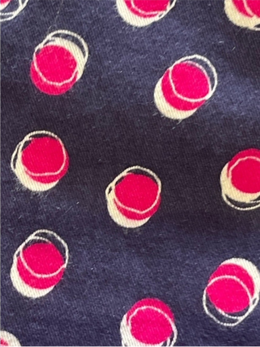 Talbots
Talbots Polka Dot Pencil Skirt
Navy Blue White Magenta Circles Size 16 - Picture 11 of 11
